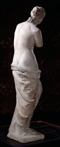 Baksidan av Afrodite, "Venus de Milo", hellenistisk tid, ca 130-100 f.Kr. (marmor)
