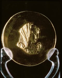 Gold Medal of Olympias, från Aboukir Treasure (guld) av Greek School