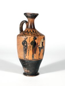 Lekythos, krigare beväpnade för strid, 510-500 f.Kr. av Greek School