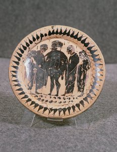 Tallrik, Vibo Valentia (Hipponion) (keramik) av Greek School