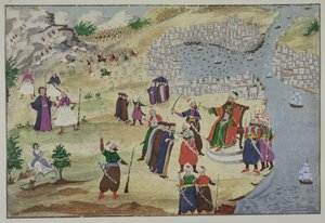 Konstantinopels förutsagda fall, från det grekiska frihetskrigets bildhistoria av Greek School