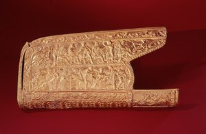 Gorytus med reliefdekor, sent 4:e- tidigt 500-tal f.Kr. (guld) av Greek School