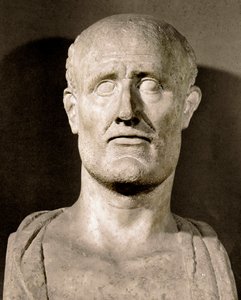Byst av Alcibiades (450-404 f.Kr.) statsman och atensk general Rom, Capitoline Museum