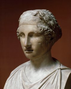 Porträtt av Sapho (marmorskulptur)