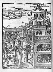 Liberal Arts: Grammar - i "" Philosophical Daisy"" av Gregor Reisch (1467-1525). Bal