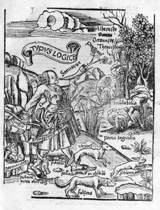 Liberal Arts: Logic - in "" Philosophical Daisy"" av Gregor Reisch (1467-1525). Bal