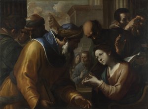 Kristus disputerar med läkarna, 1660-talet av Gregorio Preti