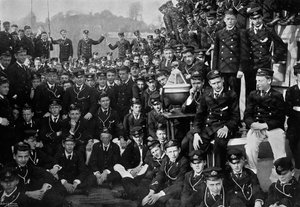 Sjökadetter ombord på HMS Britannia, Dartmouth, Devon, 1895 1896