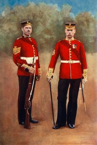 "Grenadjärvaktens färgsergeant och sergeant-major", 1901.