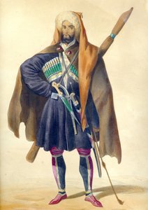 A Circassian Från: Scener, landskap, seder och kostymer i Kaukasus, 1840