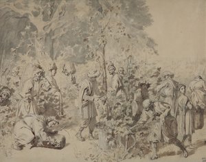 Druvskörd, mellan 1840 och 1847 av Grigori Grigorevich Gagarin