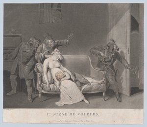 First Scene of Thieves, ca. 1805. av Gror