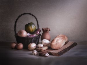Stilleben – Skörden av Gu and Hongchao