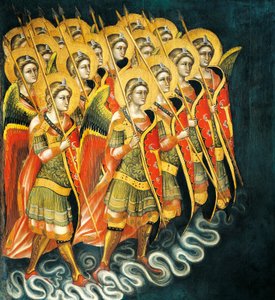 Beväpnad grupp av änglar, av Guariento (verksam 1338-1367 eller 1370)