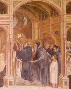 Augustinus klädsel, av Guariento, fresk