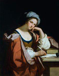 Persisk sibylla, av Felice Giani (1758-1823), olja på duk av Guercino
