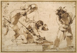 Satiriskt ämne med karaktärer från Commedia dell