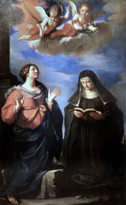 Guercino - Helgonen Gertrude och Lucrezia. 1645 av Guercino
