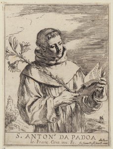 Sankt Antonius av Padua av Guercino