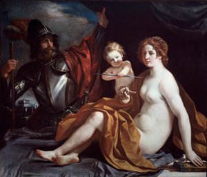 Venus, Mars och kärlek av Guercino