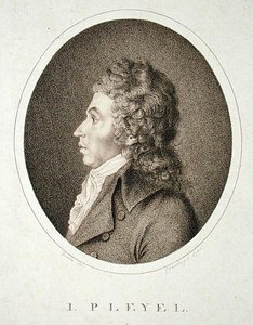 Ignaz Joseph Pleyel (1757-1831) graverad av F.W. Nettling av Guerin (after)