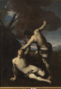 Kain dödar Abel av Guido Reni
