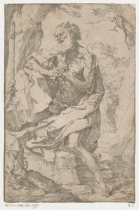 Saint Hieronymus i vildmarken av Guido Reni