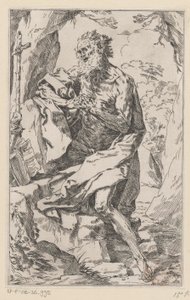 Saint Hieronymus i vildmarken av Guido Reni