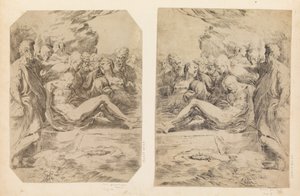 Gravsättning, ca. 1595-1600. av Guido Reni