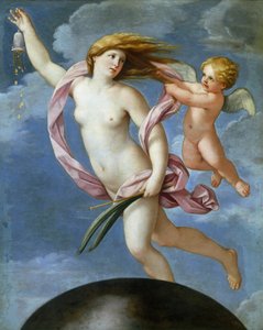 Fortuna med en handväska, 1637. av Guido Reni