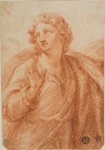 Halvlång draperad figur av Guido Reni