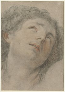 Huvudet av Saint Sebastian, tittar uppåt av Guido Reni