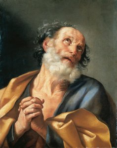 Italien, Porträtt av Sankt Peter som gråter av Guido Reni