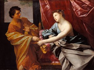 Josef och Potifars hustru av Guido Reni