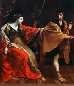 Josef och Potifars hustru, c1626 av Guido Reni