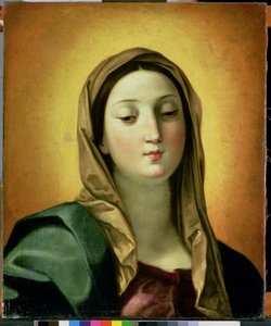 Madonna (olja på duk) av Guido Reni