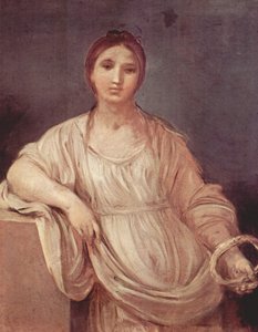 Porträtt av flicka med krona av Guido Reni