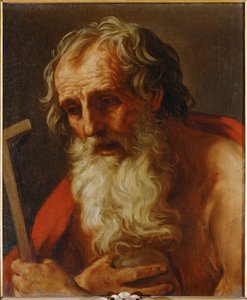Saint Jerome (målning på duk) av Guido Reni