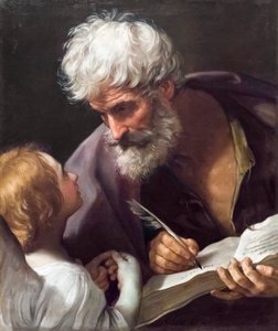 Den helige Matteus evangelisten av Guido Reni