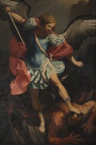 Ärkeängeln Mikael besegrar Satan av Guido Reni