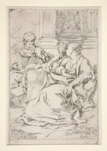 Den heliga familjen av Guido Reni