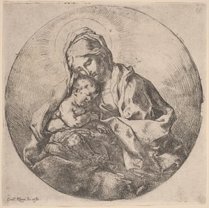 Jungfru och barn av Guido Reni