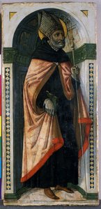 St. Augustine, ca 1500 (tempera på trä) av Guidoccio di Giovanno Cozzarelli