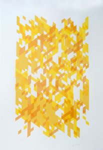 Deconstruction N°14, 2014 (bläck på papper) av Guilherme Pontes