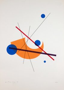 Urverk Nº3, 2019 (silkscreen) av Guilherme Pontes