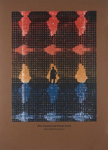 Om de tusen och ett målen,Så talade Zarathustra, 2024 (träsnitt och silkscreen) av Guilherme Pontes