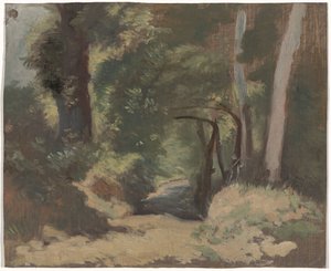 Skogsväg av Guillaume Anne van der Brugghen