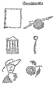 Kalligram, dikt, 9 februari 1915