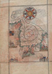 Biscayabukten i atlasen av Guillaume Brouscon (1540-1560) av Guillaume Brouscon