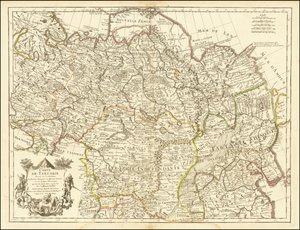 1706 års karta - Karta över Tartariet av Guillaume Delisle
